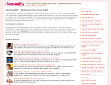 Tablet Screenshot of esensuality.com